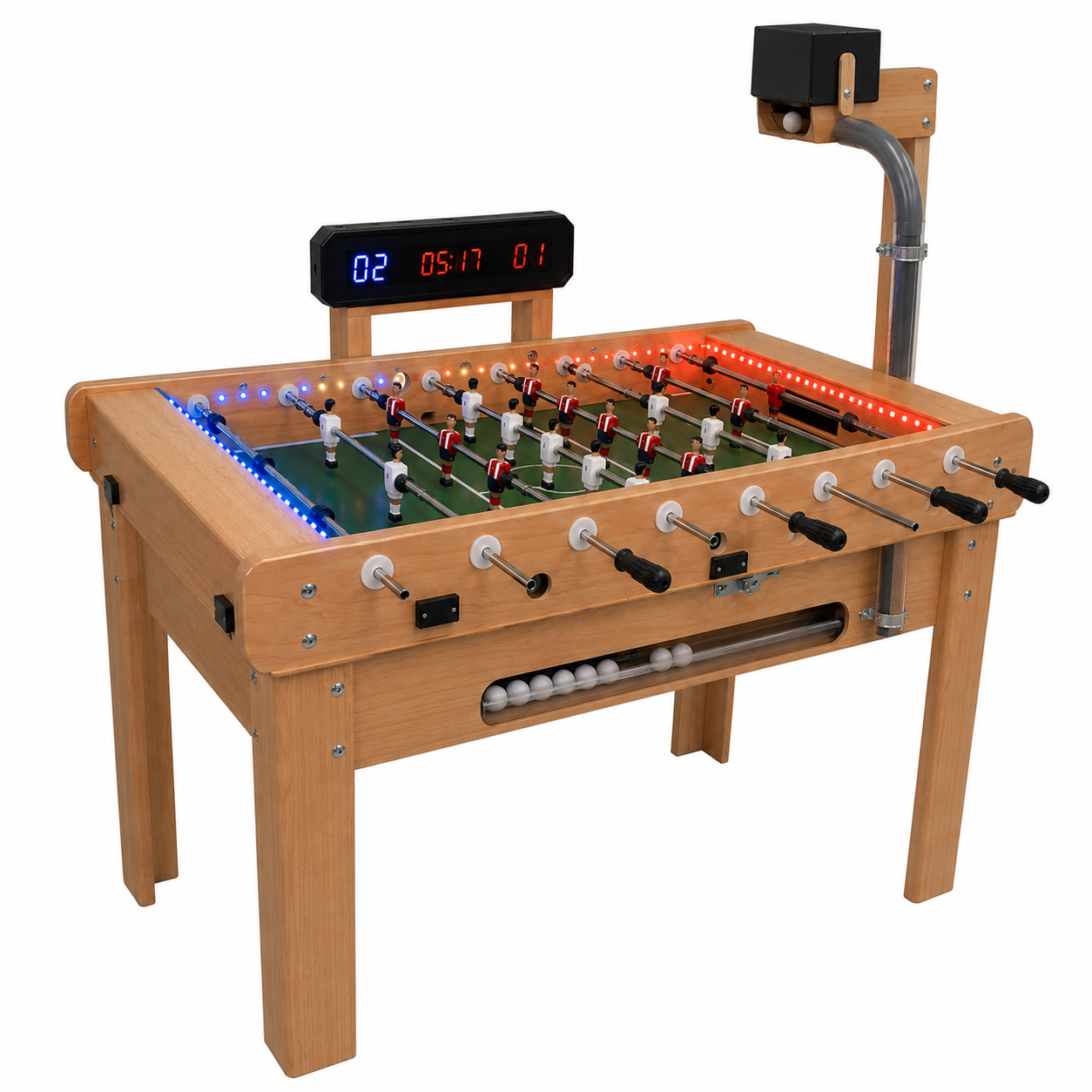 Concepto visual de la fase 2 del Futbolín Automatizado